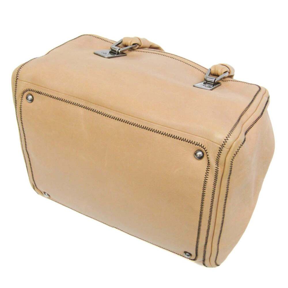 CHANEL Cream Leather Boston Bag - Picture 2 of 16